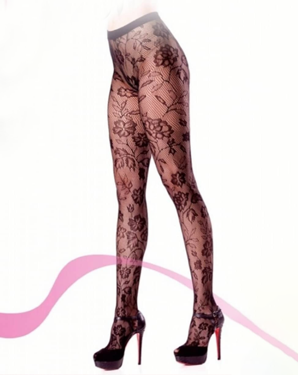 Čipkaste čarape sa dezenom 5