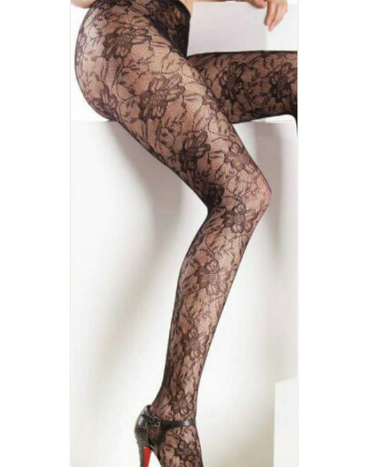 Čipkaste čarape sa dezenom 6