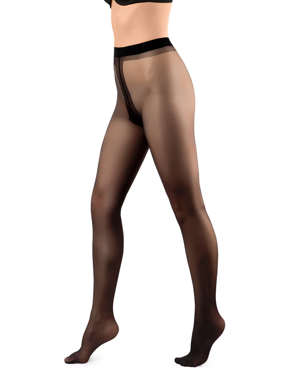 Unihop 20 dena crni - klasične čarape.