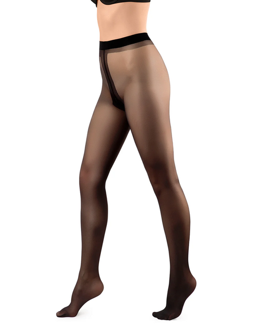 Unihop 20 dena crni - klasične čarape.